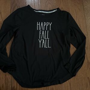 Rae Dunn Black Long Sleeve Shirt